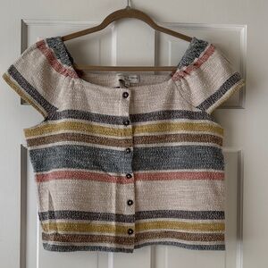 Madewell Multicolor Striped Blouse